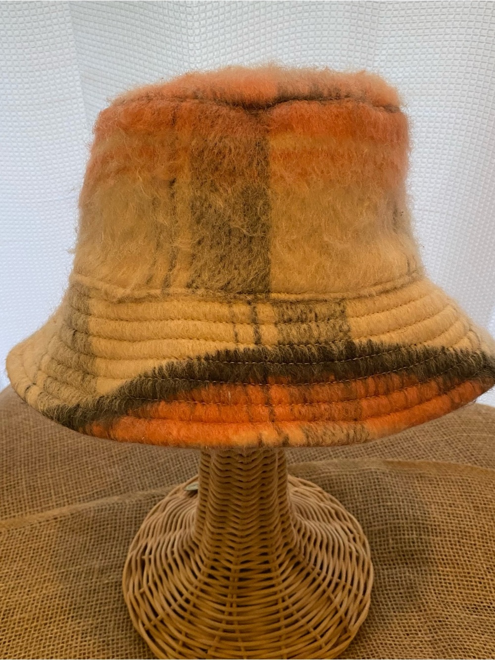 Ladies Plaid Bucket Hat One Size
